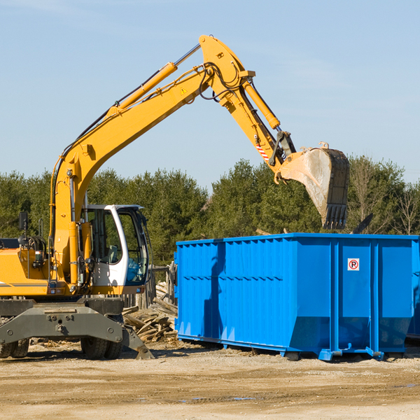 are there any restrictions on where a residential dumpster can be placed in Ridgeland